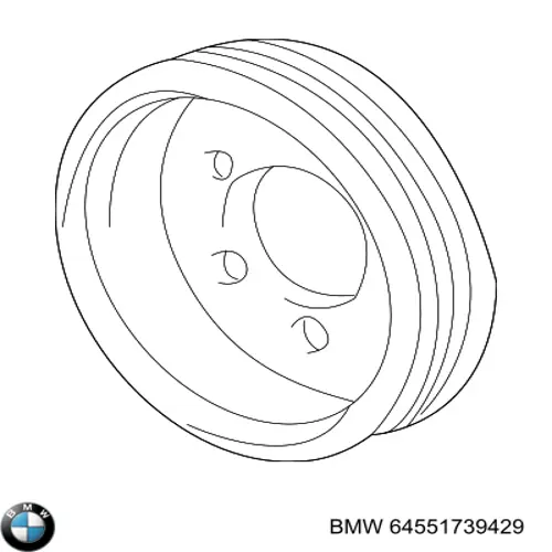 Шкив коленвала 64551739429 BMW