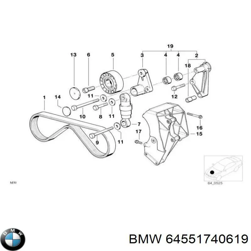64551740619 BMW 