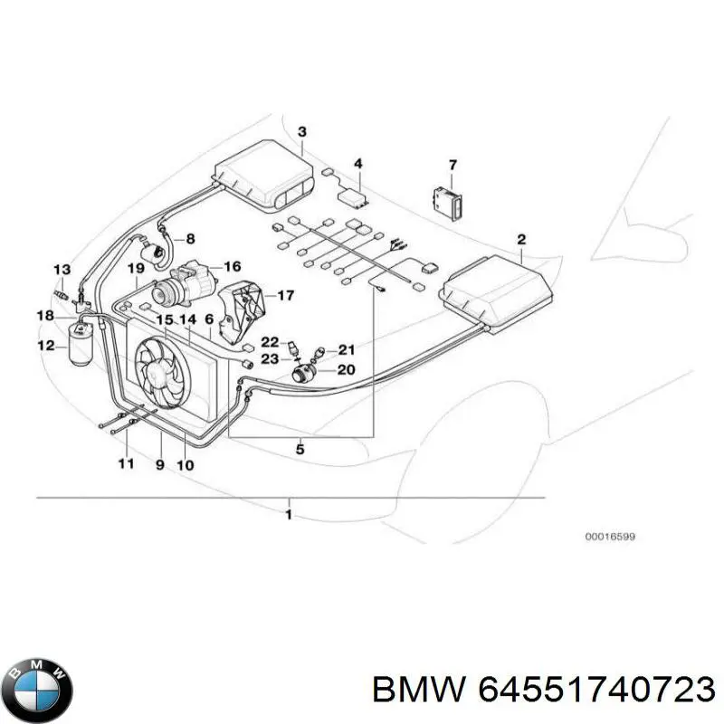 Кронштейн компрессора кондиционера BMW 64551740723 цена, от 25.34 USD