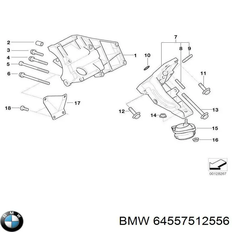 64557512556 BMW 