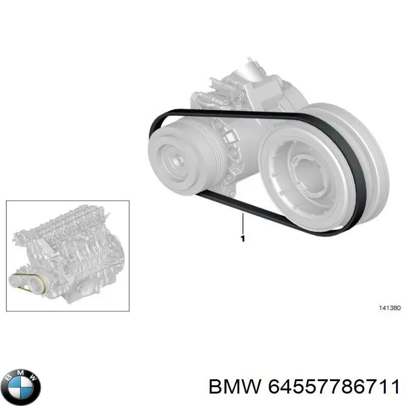 Купить 64557786711 BMW Натяжитель приводного ремня
