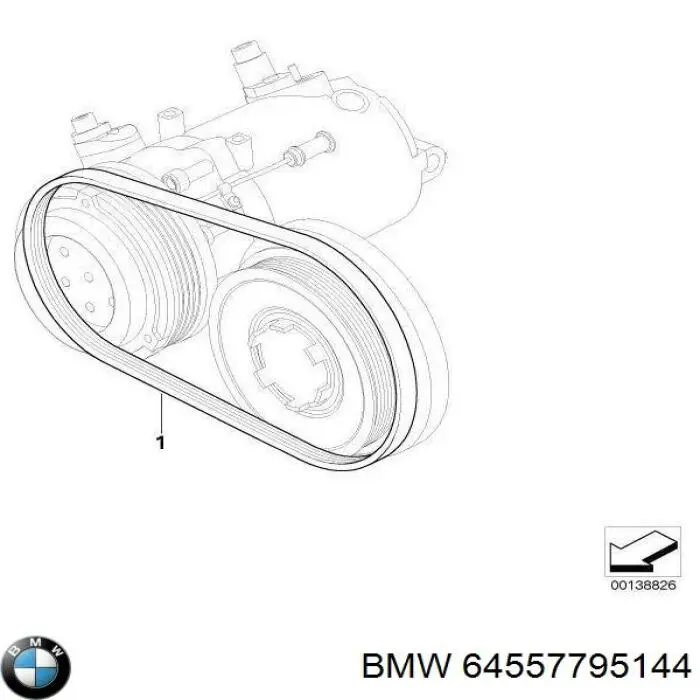 64557795144 BMW ремень генератора