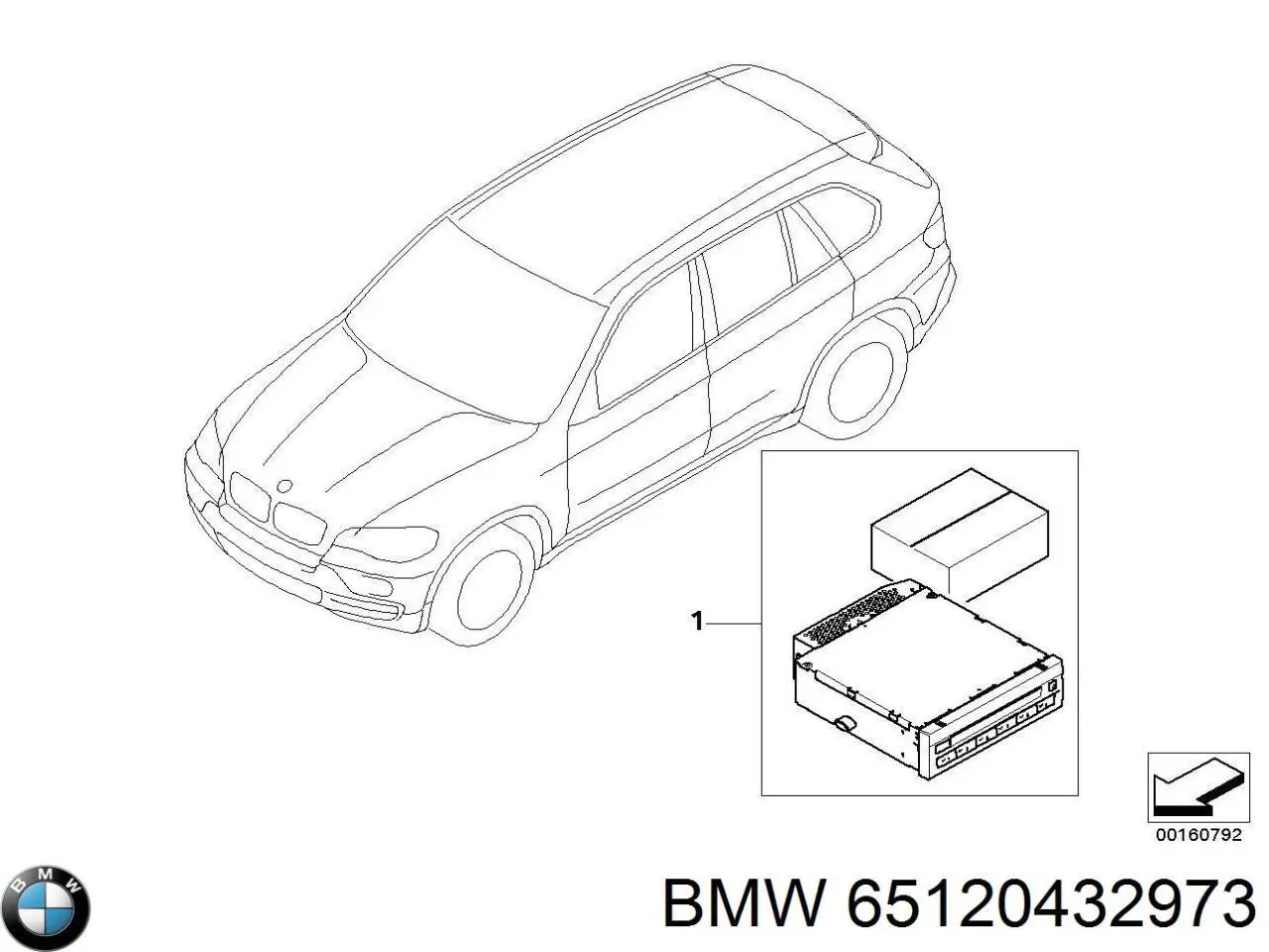 65120432973 BMW Подушка безопасности водителя