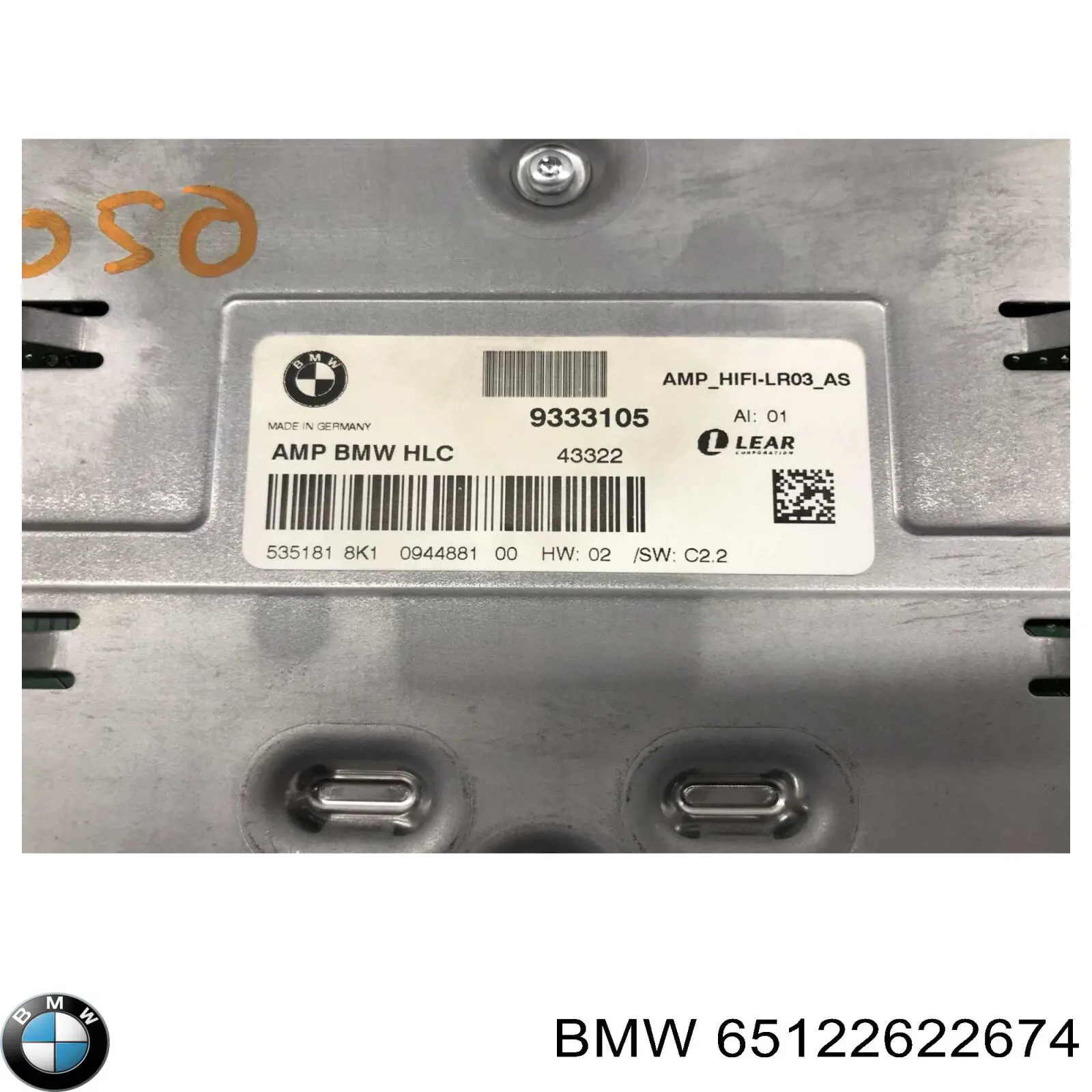 Купить 65129283499 BMW 