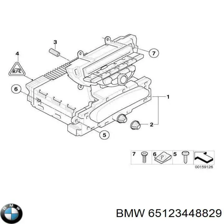 65123448283 BMW aparelhagem de som (rádio am/fm)