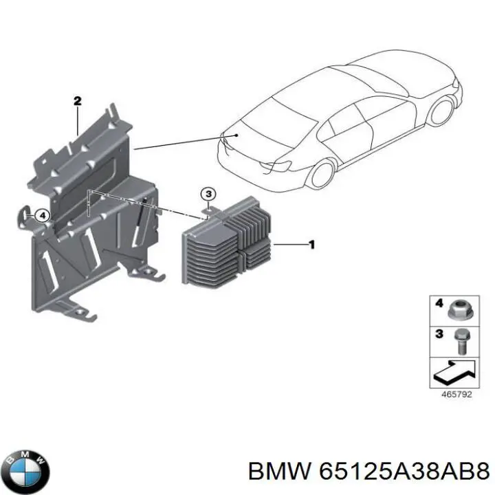 65125A38AB8 BMW 