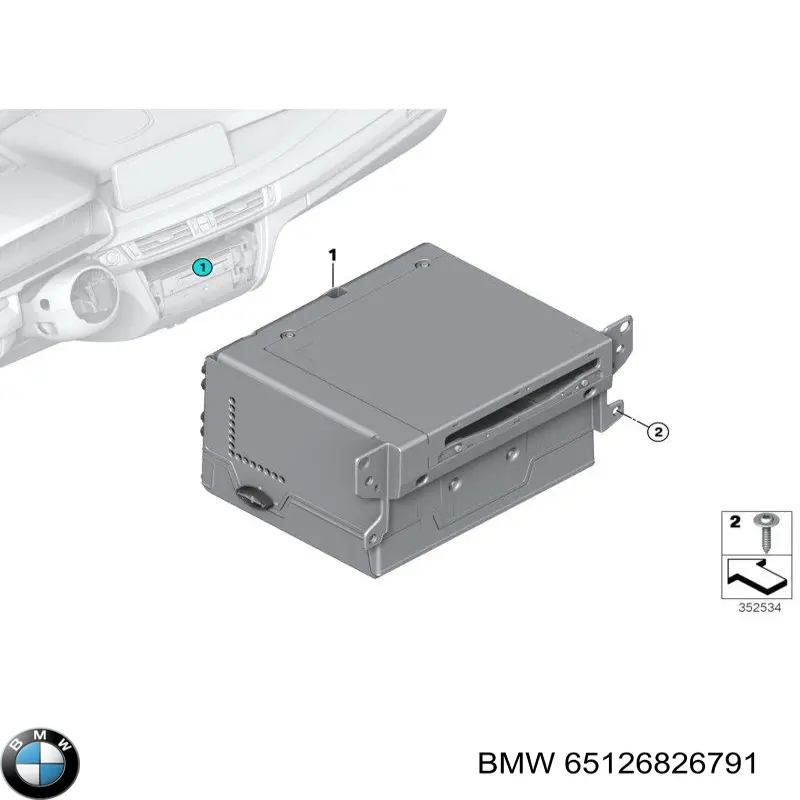 Магнитола (радио AM/FM) BMW 65126826791 цена, от 379.10 USD