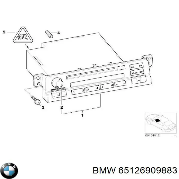 65126909883 BMW Радиоприемник