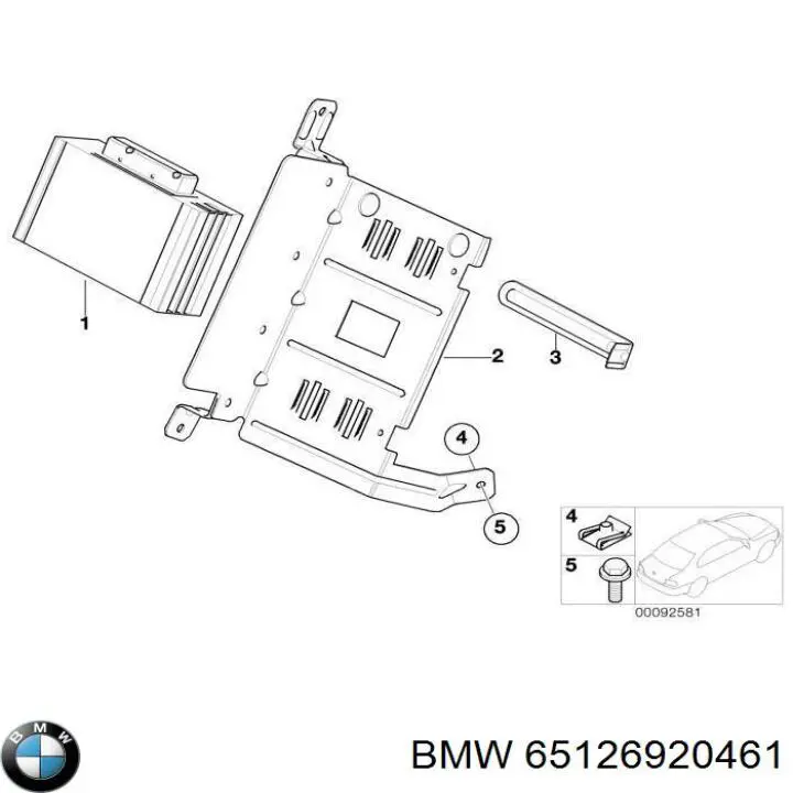 Усилитель звука аудиосистемы 6920461 BMW