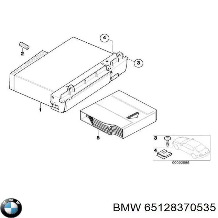 Автомагнитола BMW 65128370535