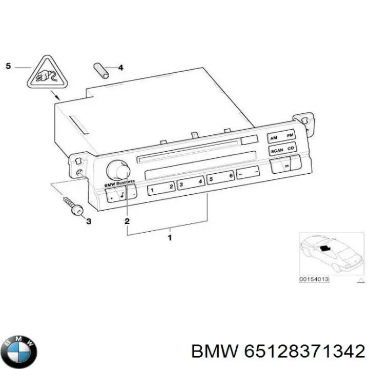 Магнитола (радио AM/FM) BMW 65126909883 цена, от 63.35 USD