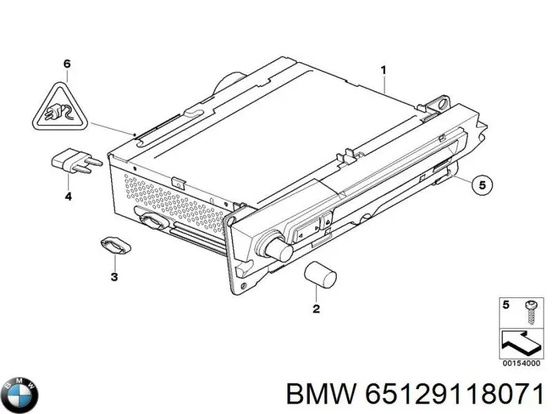 Магнитола 65129118071 BMW