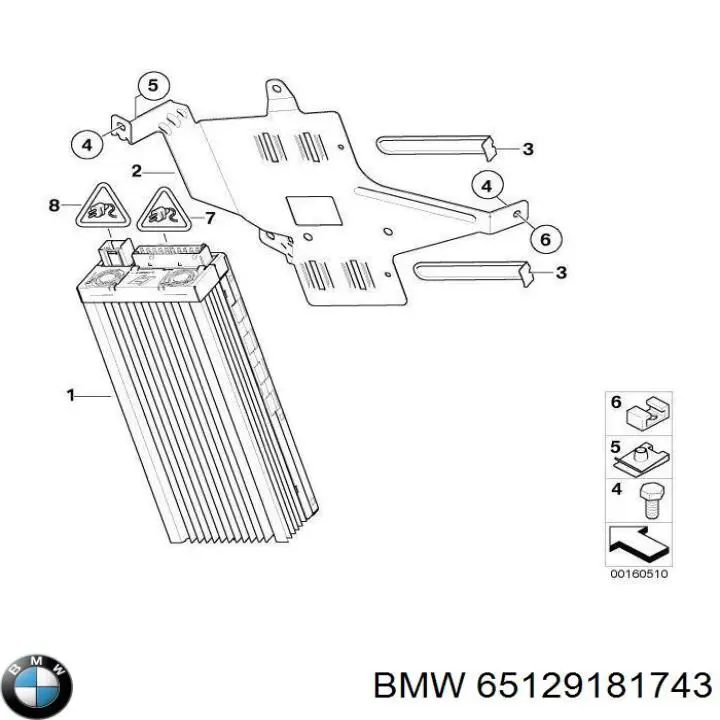 Купить 65129181743 BMW Усилитель звука аудиосистемы