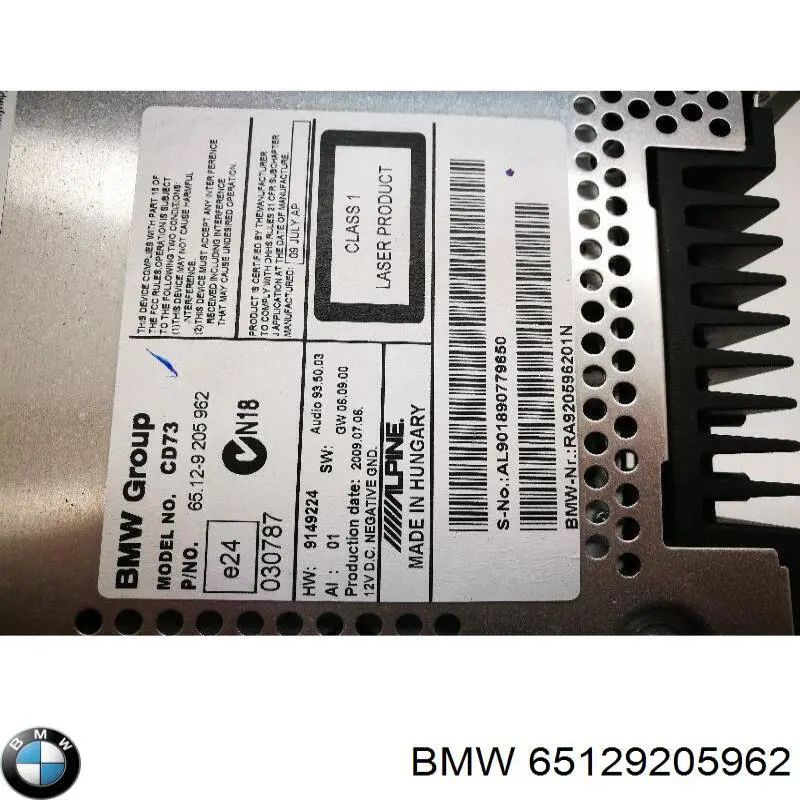 Купить 65129187108 BMW Заводская магнитола