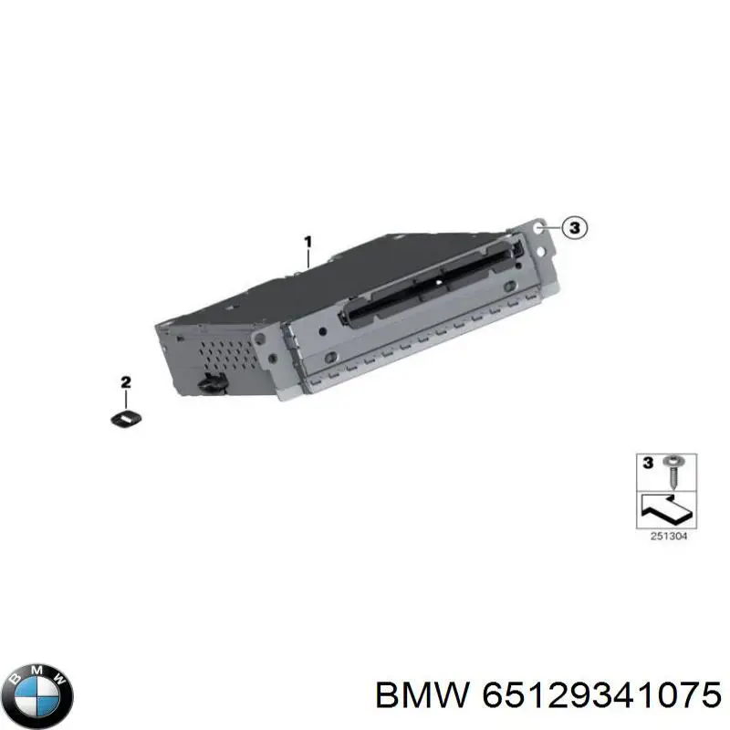 Магнитола (радио AM/FM) BMW 65129290989 цена, от 82.63 USD