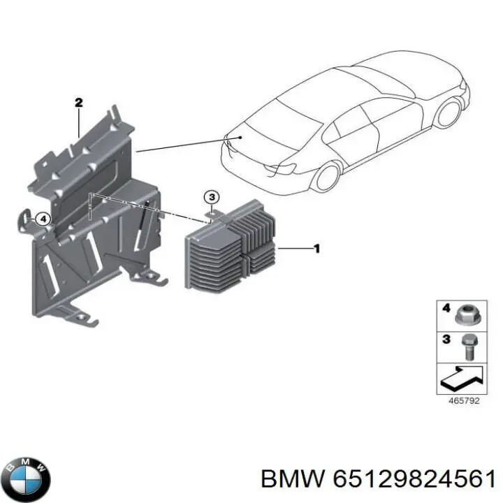  BMW 65129824561 цена, от 2037.00 USD