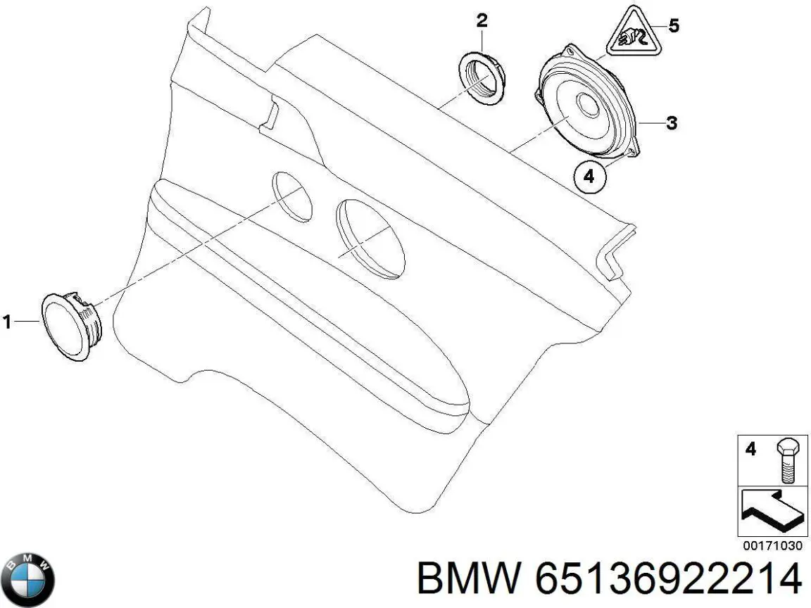 65136922214 BMW Динамик передний