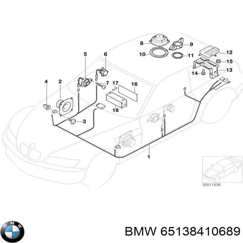 Купить 65138410689 BMW 