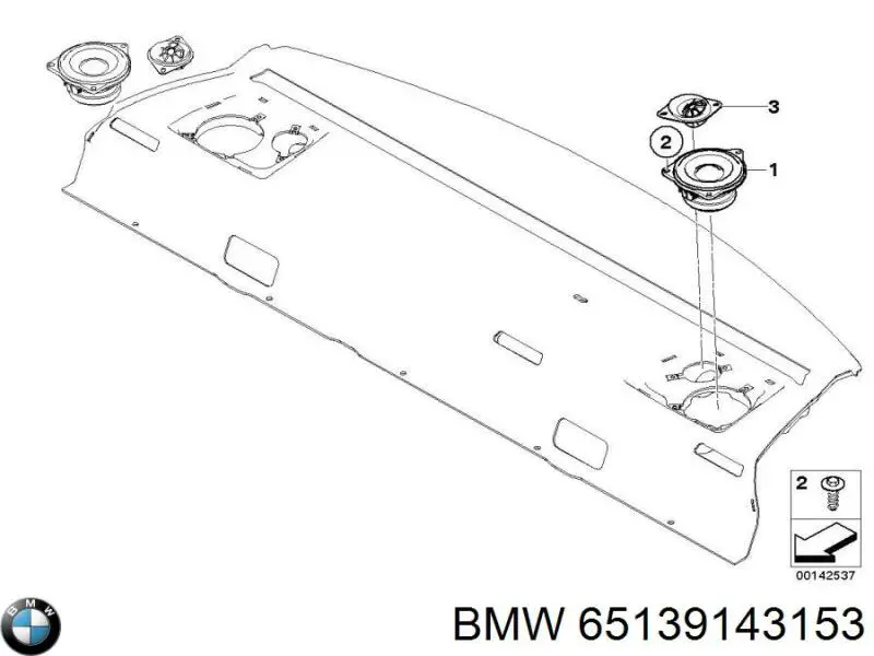Купить 65139143153 BMW Динамик передней двери