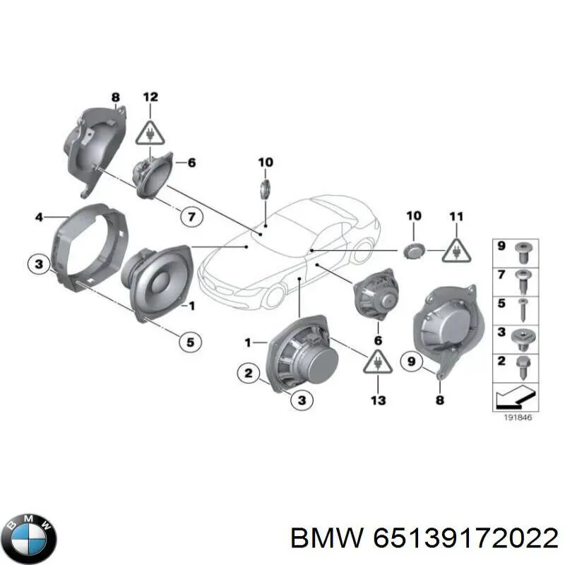 65139172022 BMW Динамик передний