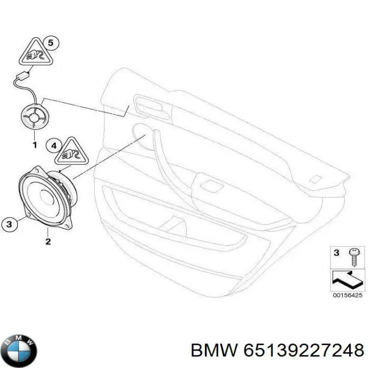 Динамик передней двери BMW 65139227248 цена, от 10.16 USD