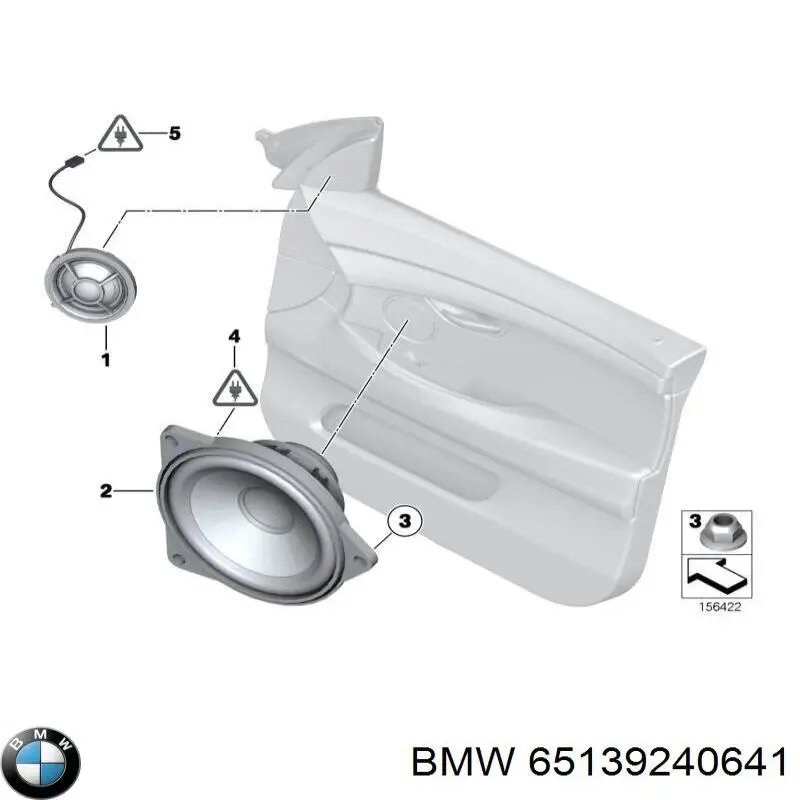 Динамик передней двери BMW 65139133410 цена, от 6.33 USD