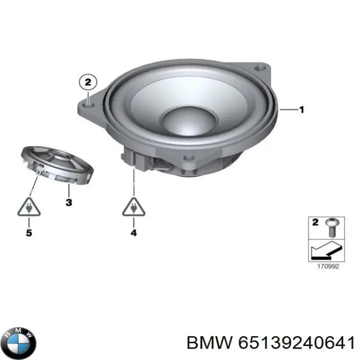 Купить 65139240641 BMW Динамик передней двери