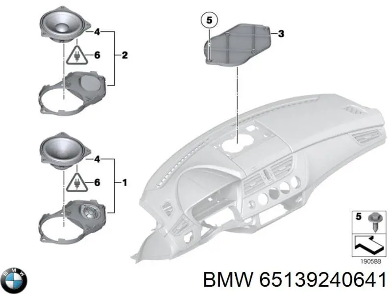 65139133410 BMW Динамик передний