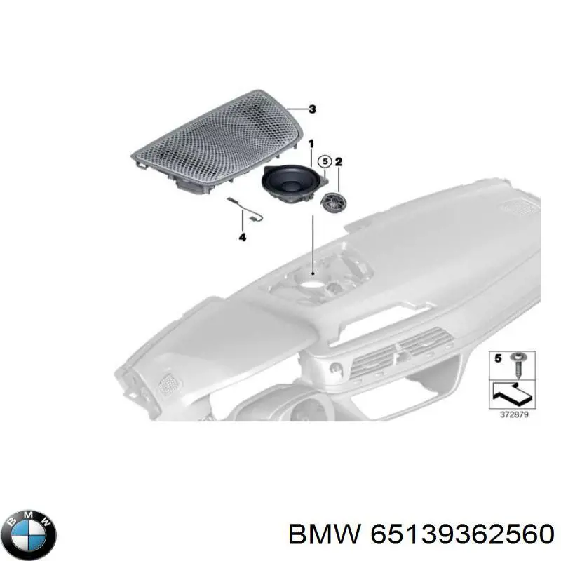 65139362560 BMW Динамик "торпедо"