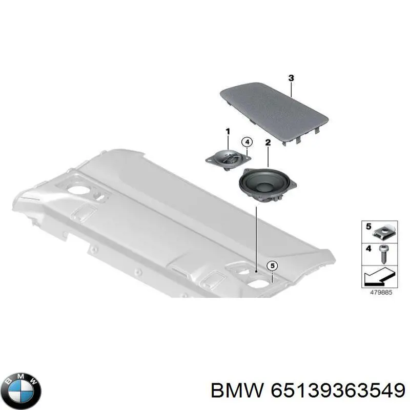 65139363549 BMW Динамик задней полки