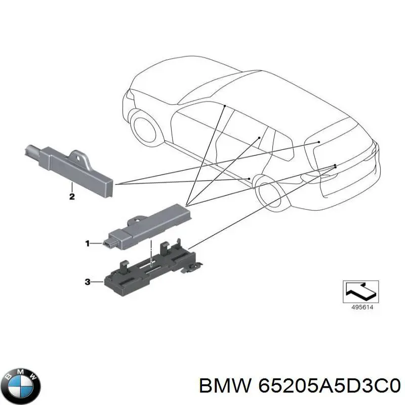 Антенна BMW 65205A5D3C0 цена, от 12.70 USD