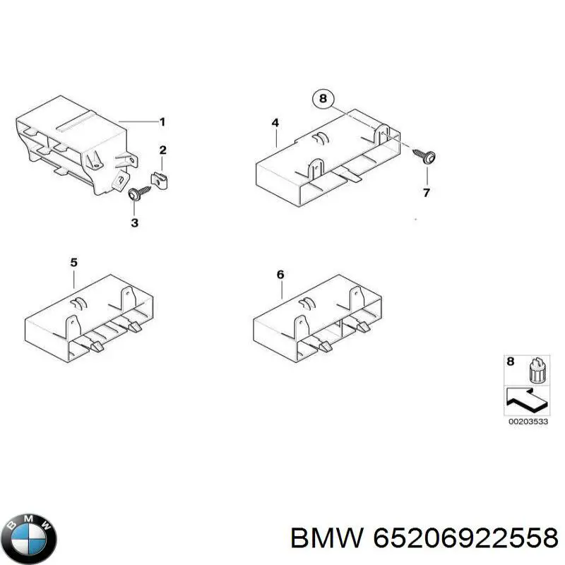  BMW 65206922558 цена, от 1.24 USD