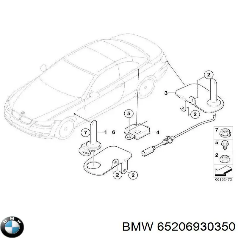 65206930350 BMW Антенна на крышу
