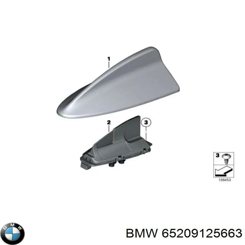 65209125663 BMW Шток антенны