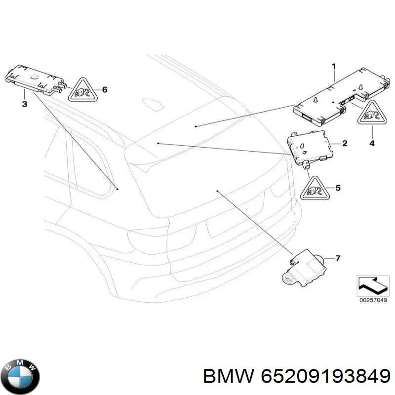  BMW 65209193849 цена, от 20.62 USD