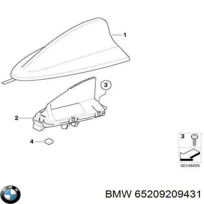 Шток антенны BMW 65209209431 цена, от 6.33 USD