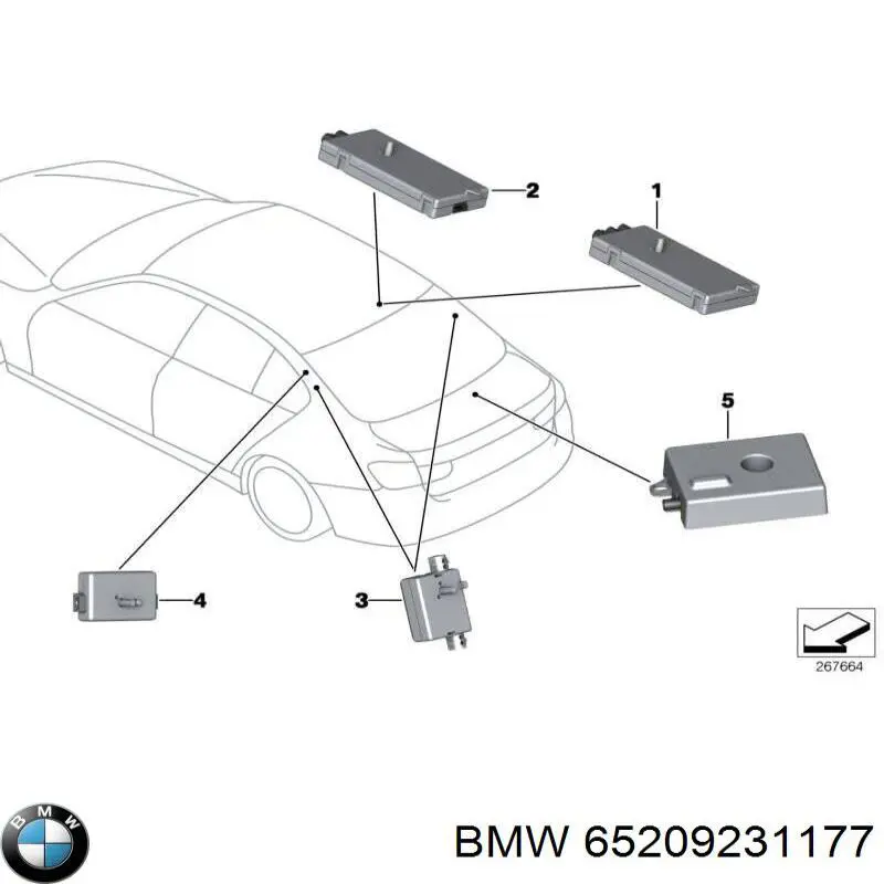  BMW 65209231174 цена, от 11.27 USD