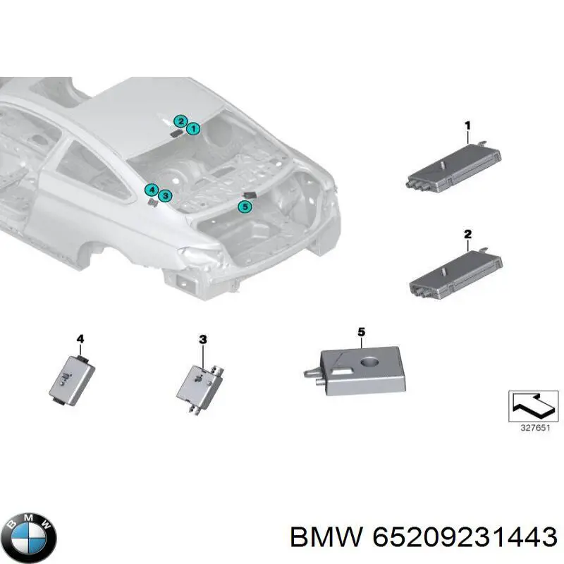  BMW 65209231443 цена, от 3.87 USD