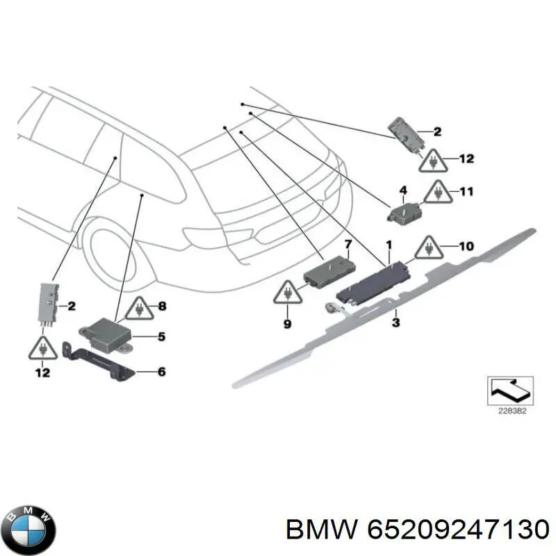  BMW 65209247130 цена, от 57.20 USD