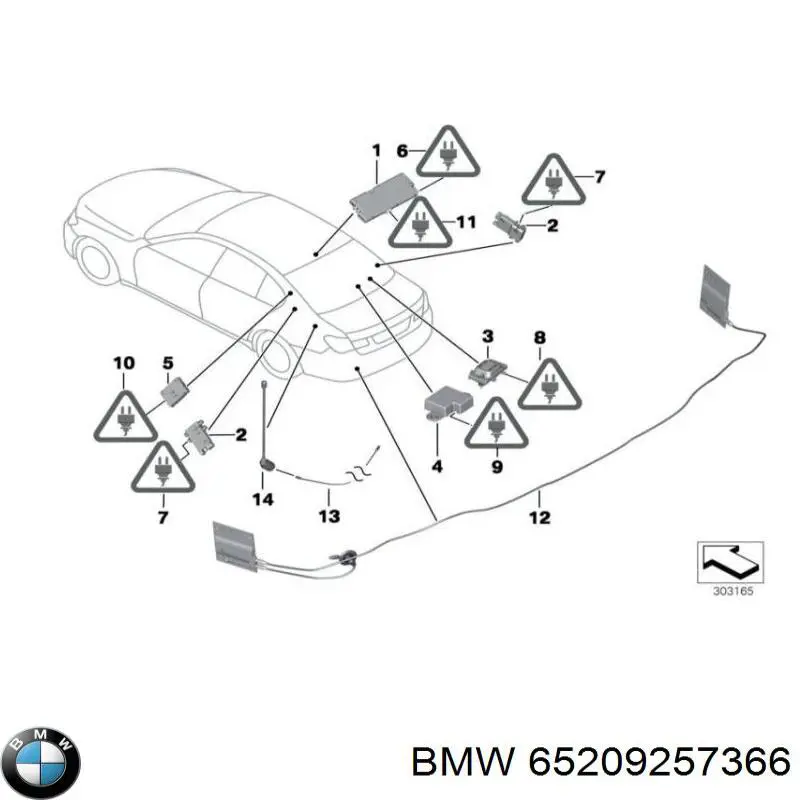  BMW 65209257366 цена, от 26.72 USD