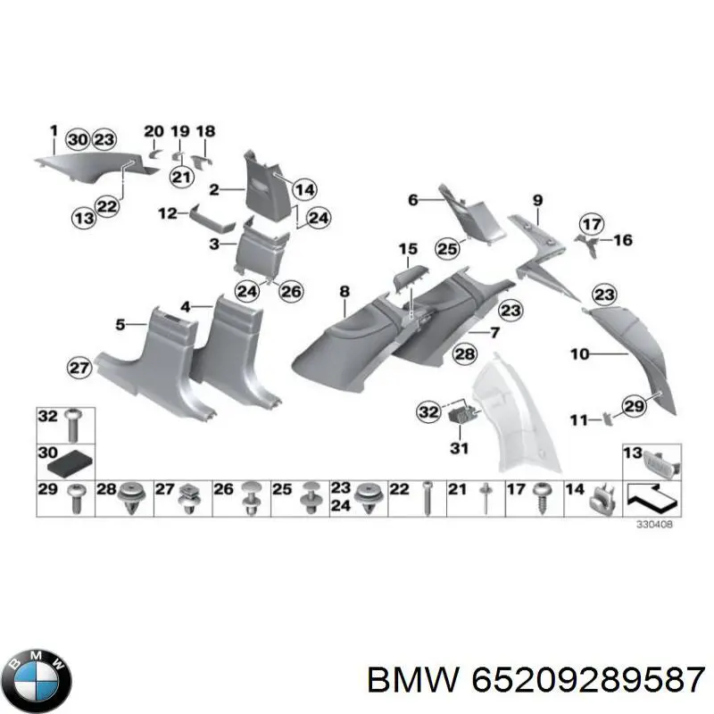  BMW 65209289587 цена, от 7.06 USD