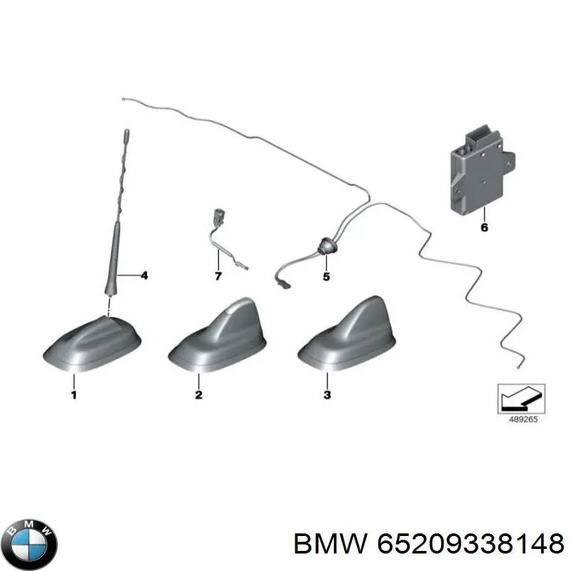 Антенна GPS 65208782598 BMW