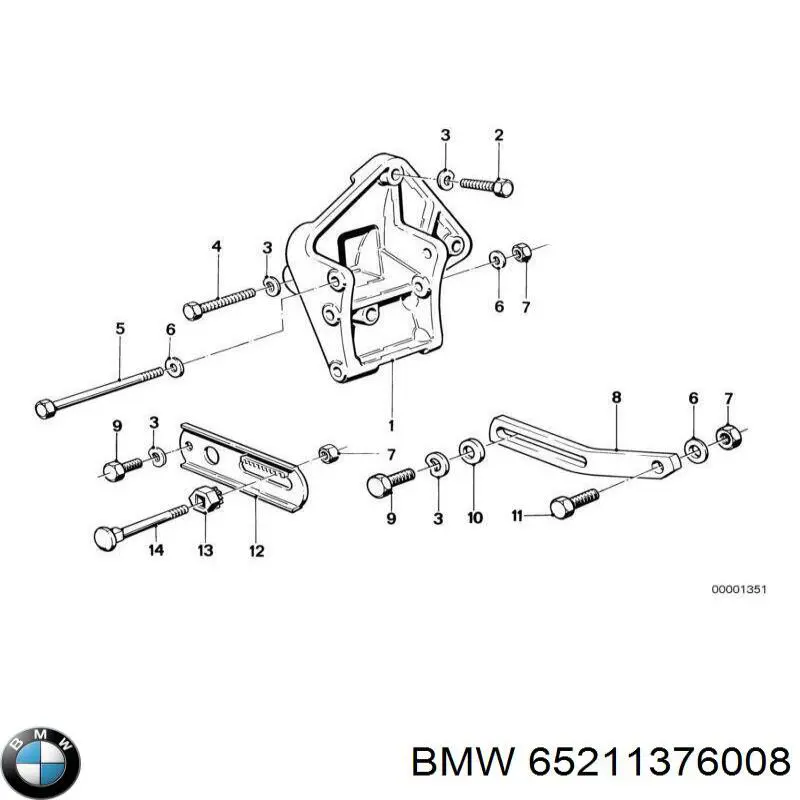  BMW 65211376008 цена, от 27.05 USD