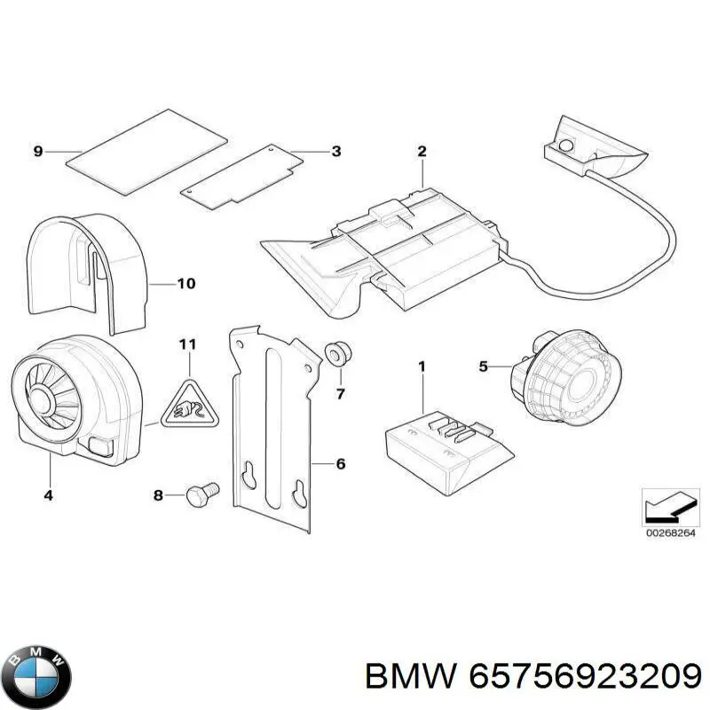 Датчик крена автомобиля на BMW X5 (E53)
