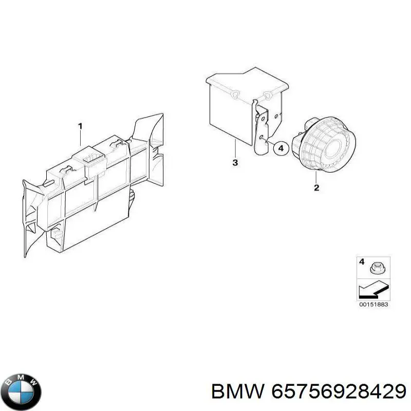 Купить 65756928429 BMW 