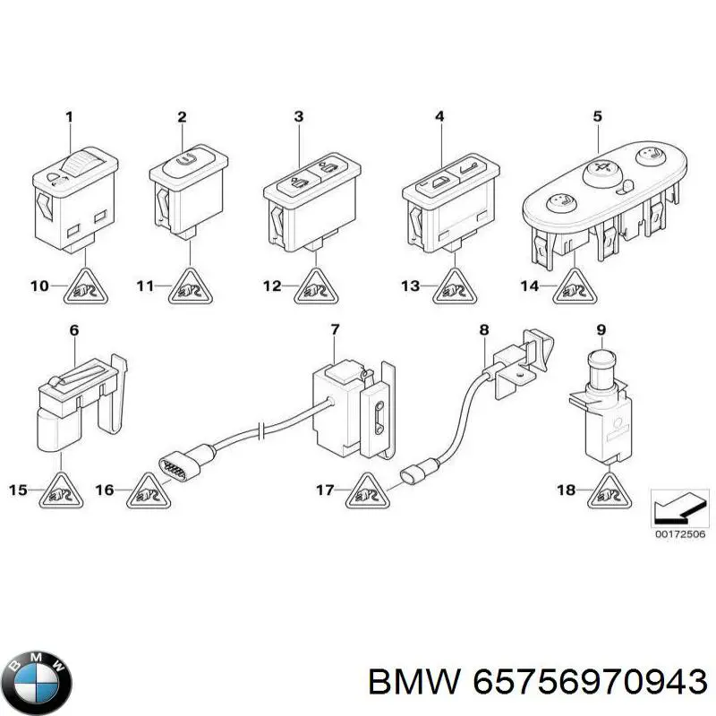 Купить 65756970943 BMW 
