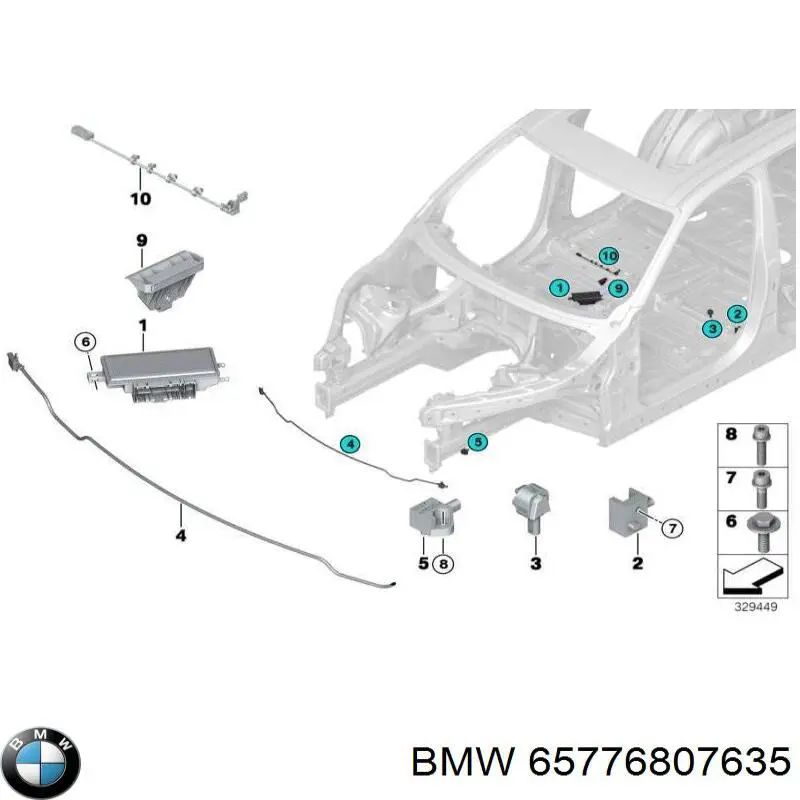  BMW 65779350004 цена, от 149.50 USD