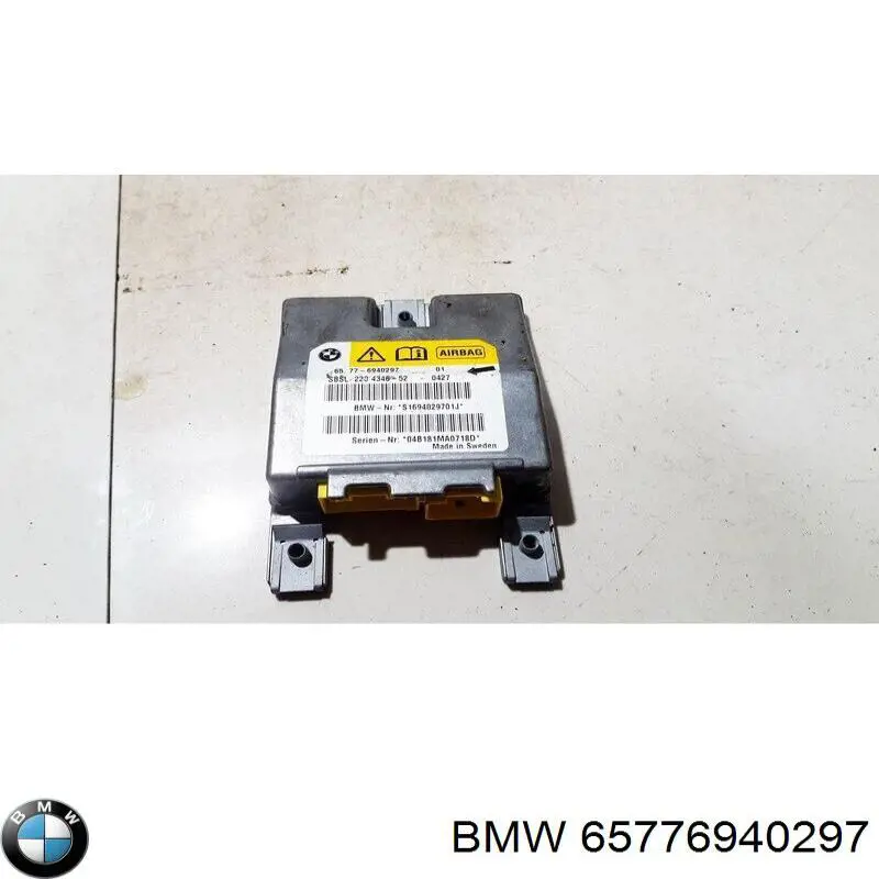 65776953007 BMW módulo processador de controlo da bolsa de ar (centralina eletrônica airbag)