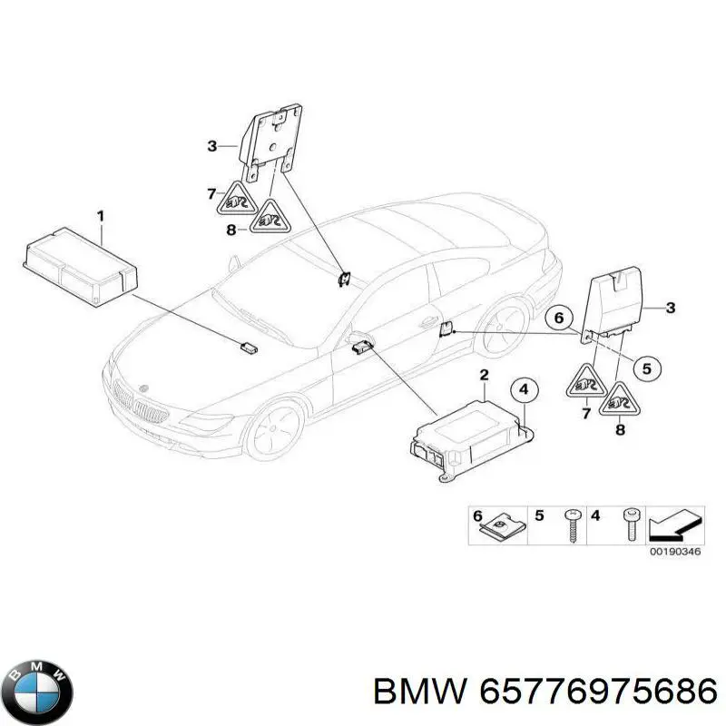 Блок управления airbag BMW 65776975686 цена, от 63.35 USD