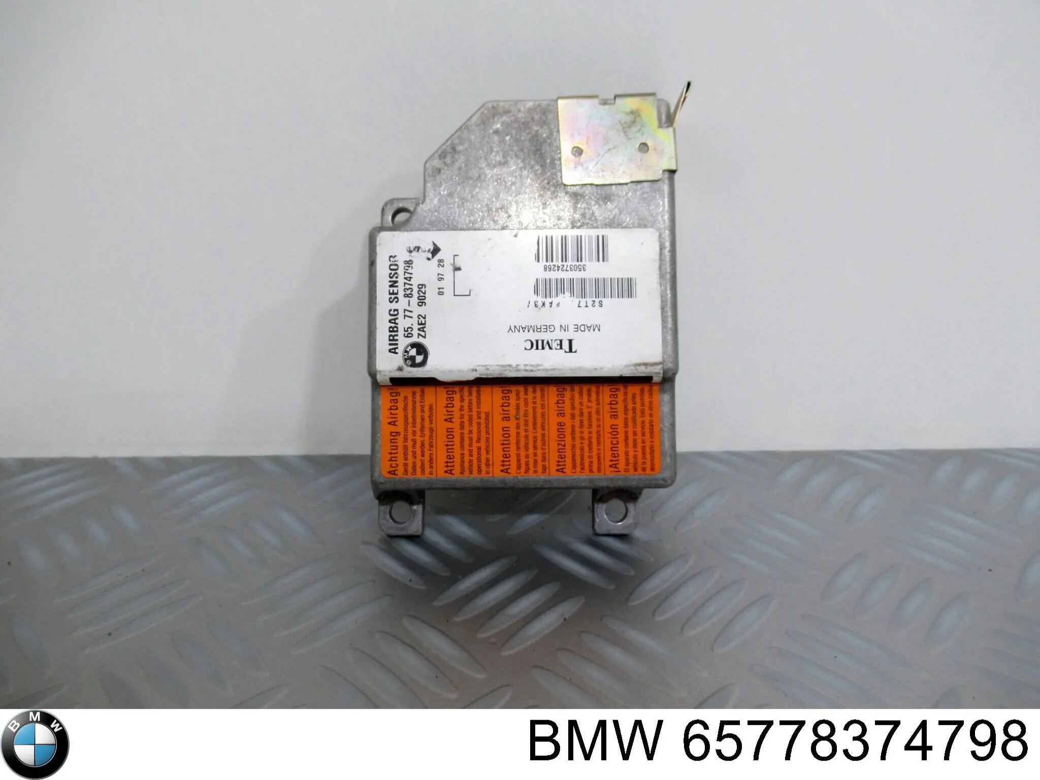65778374798 BMW модуль-процессор управления подушкой безопасности (эбу airbag)